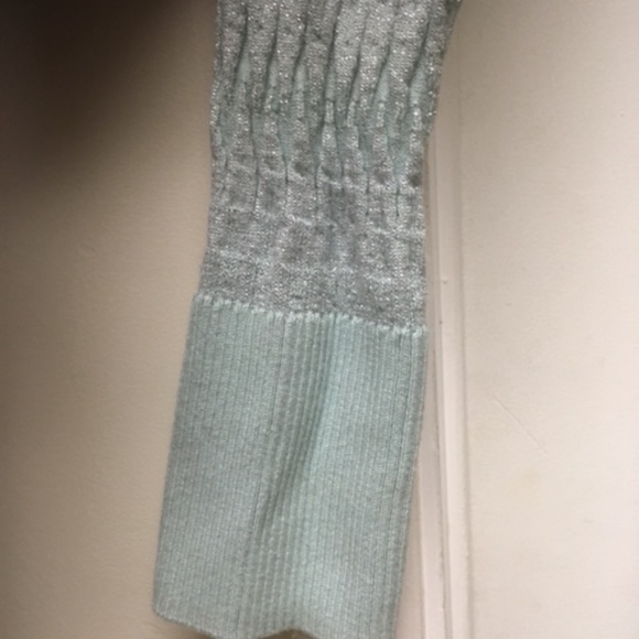 Victoria's Secret Green Metallic Knit Sweater Dress Sz Medium EUC - Picture 7 of 9